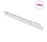 vidaXL Drawer Slide 12 pcs White 300 mm Steel