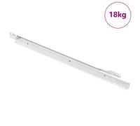 vidaXL Drawer Slide 12 pcs White 450 mm Steel