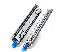 Drawer Slides 1500mm with Lock Fully Extended Ball Bearing Drawer Slides Rails Side Mount Cold Rolled Steel Width 53mm 120-240kg(300mm/12inch)