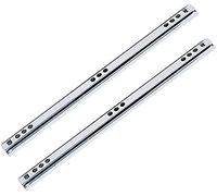 Drawer Slides, 245mm 310mm 345mm Steel Two-Section Drawer Track Can Be Stretched in Both Directions Side-Mounted 1 Pair(400mm/16inch)