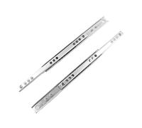 Drawer Slides 2Pair/Lot 18.2cm 21.4cm 24.6cm 31cm 34cm 40mm Wide Drawer Runner Ball Bearing 2 Sections Ways Rail Telescopic Furniture Slide(214mm(L) x17mm(W))