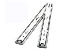 Drawer Slides，2Pcs Three Section Runners Stainless Steel Soft Close Draw Slideway Full Extension Heavy Duty Slide Rail Storage Cabinet(350mm-14inch)(500mm 20inch)