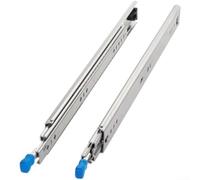 Drawer Slides, 53mm Wide Heavy Duty Slide Rails with Lock Soft Close Self-Locking, 3-Section for RV Caravan Cabinet(Lockable)