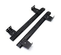 Drawer Slides Drawer Hardware 14-inch Keyboard Drawer Slides Ball Bearing Drawer Runners Adjustable Under Desk Computer Slides Black 2 Folds