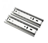 Drawer Slides Drawer Runner Slide Soft Close Guide Rail 3 Section Keyboard Tray Cabinet Cupboard Sliding 2Pcs