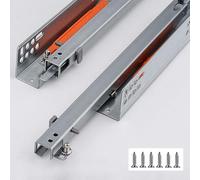Drawer Slides Hidden Buffer/Rebound Track for Computer Keyboard Wardrobe(Two Stage Rebound,300mm)