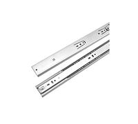 Drawer Slides, Runners,1 Pair 10"-22" Stainless Steel Soft Close Track Rail Sliding Three-Section Cabinet Slide Furniture Hardware Repair kit(Buffer Type,16 inch 400mm)