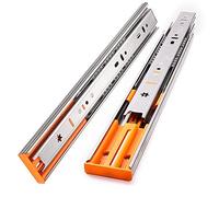 Drawer Slides, Runners,10"-22" Stainless Steel Soft Close Track Cushioned Silent Closing Three Section Sliding Rails Furniture Hardware Repair kit(Buffer 12inch 30cm)