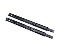 Drawer Slides, Runners,Two-Section Rail Steel Beads Black 27mm Wide Track Electric Swimming 0.7 Thick 2 Drawer Ball Slide 1130(250mm)