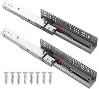 Drawer Slides Soft Close Drawer Slides Runners 300mm 350mm 400mm Invisible Concealed Undermount Full Extension Under Desk Platform Shelf Drawer Runners Slide 40kg