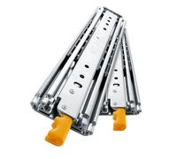 Drawer Slides with Lock, 1 Pair Heavy-Duty Industrial Steel Drawer Rails Up to 480 Lbs Capacity, 3-Fold Full Extension, Ball Bearing Lock-in & Lock-Out(711.2mm/28inch)