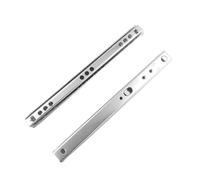 Drawer Steel Ball Slide Heavy Duty 10-15kg Fully Extension Micro Ball Guide Bearing Drawer Slide Runner 8/10/11/14/16 inches (17MM 13inch 310mm)