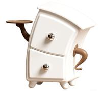 Drawer Storage Box 22x12cm Multi Tier Bent Over Design White