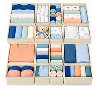 Drawer storage system, underwear organiser, drawer organiser, 16-piece set