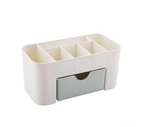 Drawer Style Organizer Plastic Makeup Case Cosmetic Jewellery Holder Desktop Storage Container Small Trinket Box Office Desk For Tidy Dressing Table Organiser Portable(Green)