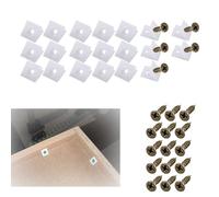 Drawer Supports for Sagging Drawers, 20 Pcs Drawer Repair Kit Supports Bottom Sagging Repair Support Wedges Strengtheners Fixing Mending Wedges with Screws Furniture Chest Drawers