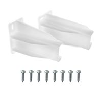 Drawer Track Back Plate Compatible with Prime-Line MP7227,Plastic Drawer Slide Bracket -White (1 Set)