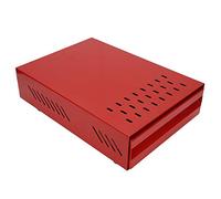 Drawer Type Coffee Ground Knock Container Bucket Box with Rod Good Buffering Performance Less Noise 2.5L Capacity White Red Silver Coffee Studio Office Iron Paint Rubber (Red)