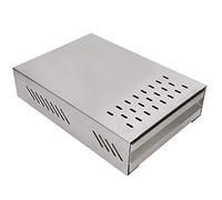 Drawer Type Coffee Ground Knock Container Bucket Box with Rod Good Buffering Performance Less Noise 2.5L Capacity White Red Silver Coffee Studio Office Iron Paint Rubber (Silver)