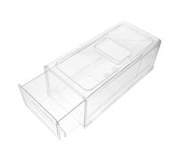 Drawer Type Fridge Storage Box Stackable Plastic Bin | Non Skid Base, Front Handle, , for Meat and Vegetables, Home Refrigerator Use