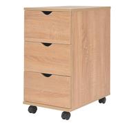 vidaXL Drawer Unit Oak Home Storage Cabinet Organiser Nightstand Furniture