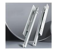 Drawer25.4cm 400mm 2Fold Silver Concealed UnderMountPartial Extension HeavyDuty for Smooth Operation