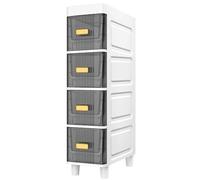 Drawers Storage Cabinets,Narrow Storage Cabinets,Easy Installation,Strong Load-Bearing Capacity,for Bedroom,Kitchen 4-Tier