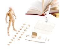 Drawing Action Figure Template - Articulated Action Figure Set for Artists and Collectors | Male and Female Body Models with Weapons, Realistic Drawing s for Pratiq