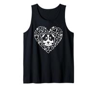 Drawing Art Australian Shepherd Coffee Aussie Dog Tank Top