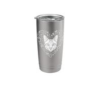 Drawing Art Savannah Cat Coffee Stainless Steel Insulated Tumbler