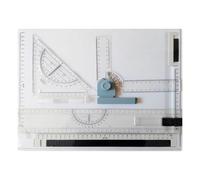 Drawing Board, 15x12 Inch Wear Resistant Drafting Tools with Clear Scale, Multifunctional Anti Slip Architecture Supplies Ideal for Professionals and Students