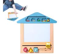 Drawing Card Magnet Drawing Board Magnetic Drawing Board for | Wood Writing Pad - Erasable Writing Paint Doodle Pad Learning Game Educational for Ages 3+