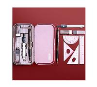Drawing Compass Drafting Tools 8 Pieces of Mathematical Geometry Drawing Tools Metal Drawing Tools for Engineers and Students Supplies Compass and Protractor Set Math Ruler Kit(B)