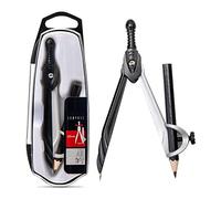 Drawing Compass Drafting Tools Geometric Math Compass Multifunctional Geometric Compass Pencil Drawing Compass for Home School Supplies Desktop Stationery Math Ruler Kit(A)