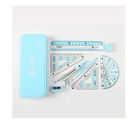 Drawing Compass Drafting Tools Mathematical Compass Circle Drawing Tool Compass for Drawing 8-Pack Student School Office Geometry Set Stationery Math Supplies Math Ruler Kit(Blue)