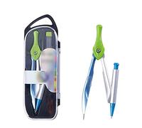 Drawing Compass Drafting Tools Metal Drawing Compass Set Compass Can Clip Pencil Automatic Pencil Press Function Test Set Stationery Student Supplies Math Ruler Kit(C)
