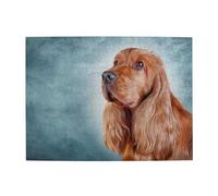 Drawing Dog Englih Cocker Paniel Portrait,500 Pieces Puzzles for Adults-Wooden Jigsaw Puzzle for Adults Elderly