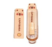 Drawing Erasers Set - Extendable Capybara Erasers Funny Rubber Tools for School Stationery | Soft Refillable Tips for Kids Students Teachers Art Lessons Primary School Mitt