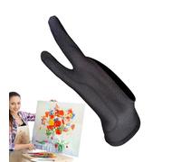Drawing Glove, Two-Finger Gloves Graphic Tablet, 2-Piece Left and Right Hand Breathable Artist Wraps, Smudge-Preventing Design for Sketching Digital Art Paper Drawing