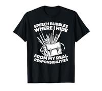 Drawing Illustration Comics - Cartoonist T-Shirt