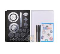 Drawing Kit, Develop Space Imagination with Marker Pen - Geometric Ruler Template for Circles - for Boys and Girls Preschool, Students, School, Home and Classroom