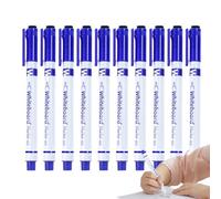 Drawing Markers - 0.43x5.51in Reusable Marker, Fine Tip Drawings, 10PCs Classroom Pen with Eraser | Fine Markers for Teacher Classroom Whiteboard Calendar School Preschool Kindergarten Drawing