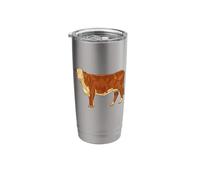 Drawing of a Hereford Beef Stainless Steel Insulated Tumbler