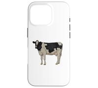 Drawing of a Holstein cattle Case for iPhone 16 Pro