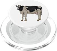 Drawing of a Holstein cattle PopSockets PopGrip for MagSafe