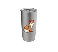 Drawing of a Tibetan Fox Stainless Steel Insulated Tumbler