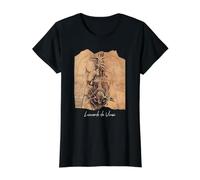 Drawing of a Woman's Torso Leonardo da Vinci Famous Art Value Graphic T-Shirt