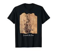 Drawing of a Woman's Torso Leonardo da Vinci Famous Art Value Graphic T-Shirt
