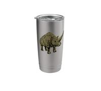 Drawing of an Elasmotherium Stainless Steel Insulated Tumbler