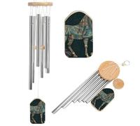 Drawing of Horse Wind Chimes for Outside 20.5 Inch Small Windchime